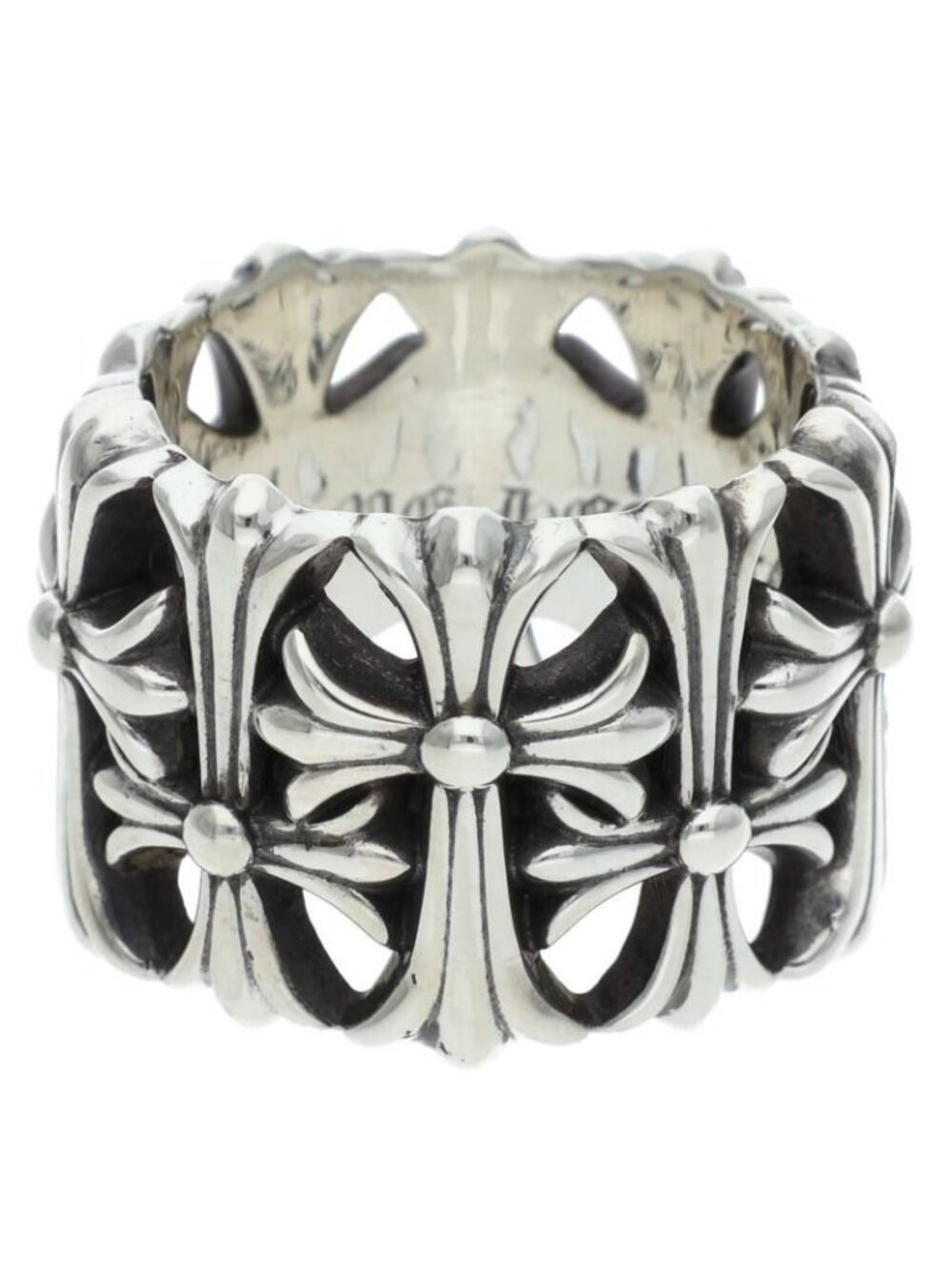 Chrome Hearts Cemetery Cross Silver Ring
